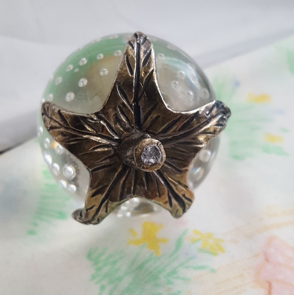 Vintage ART Glass Strawberry Paperweight Decoration - Picture 6 of 8